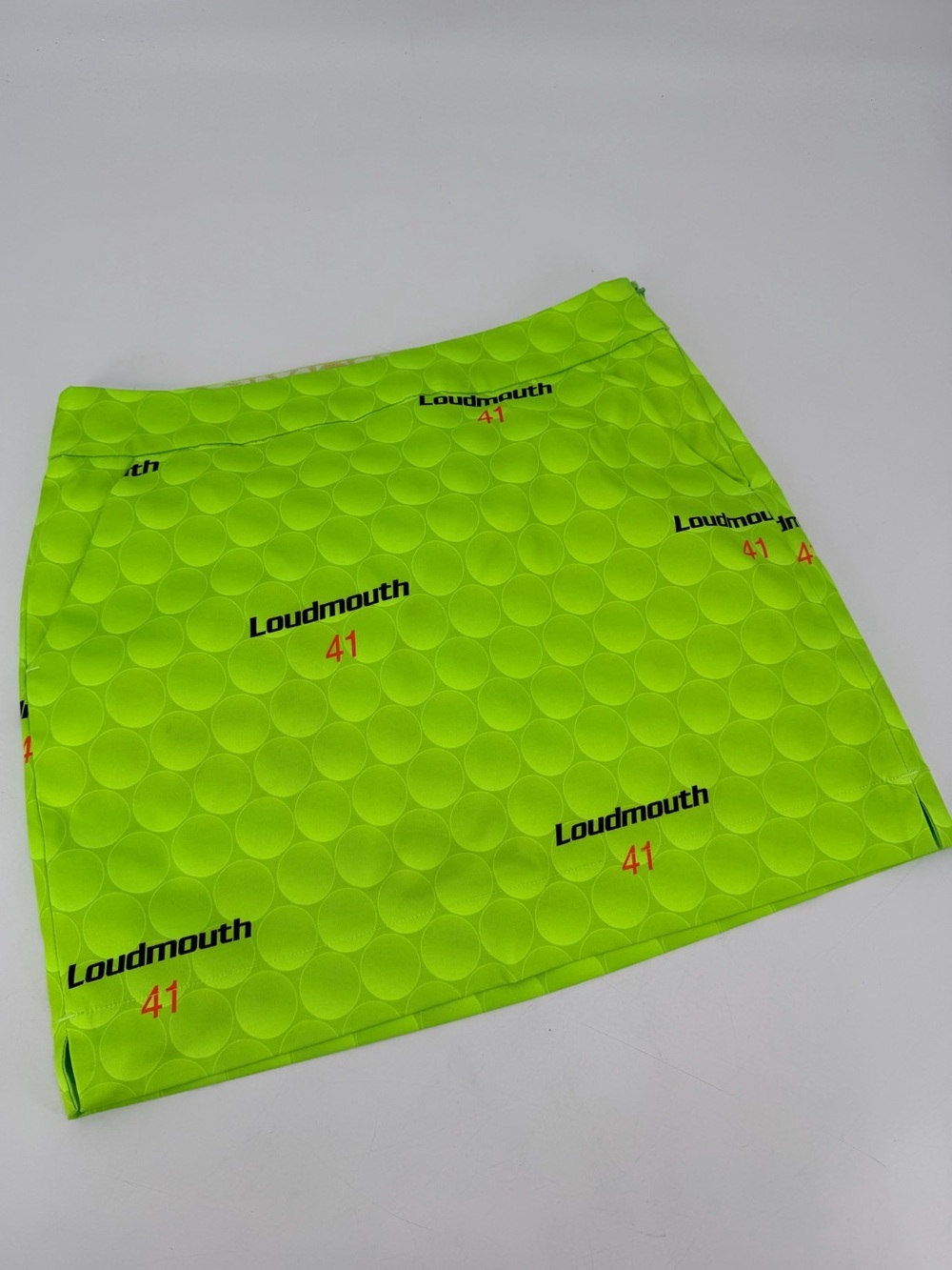 Loudmouth Ladies Golf Ball Neon Skort Skirt US 8